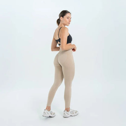 Legging 3D Anti-Cellulite Beige